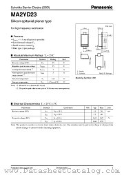 MA2YD23 datasheet pdf Panasonic