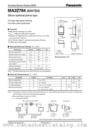 MA2Z784 datasheet pdf Panasonic