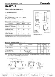 MA2ZD14 datasheet pdf Panasonic