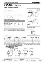MA3J700 datasheet pdf Panasonic