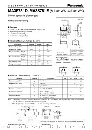 MA3S781E datasheet pdf Panasonic