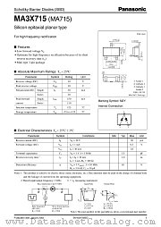 MA3X715 datasheet pdf Panasonic