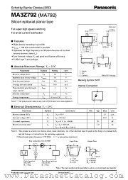 MA792 datasheet pdf Panasonic