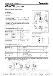 MA4X714 datasheet pdf Panasonic