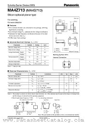 MA4Z713 datasheet pdf Panasonic