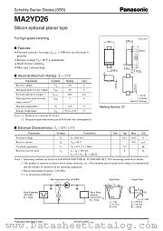 MA2YD26 datasheet pdf Panasonic