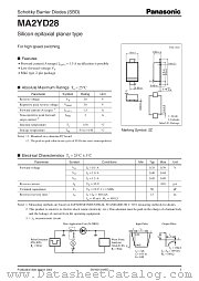 MA2YD28 datasheet pdf Panasonic