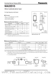 MA22D15 datasheet pdf Panasonic