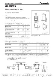 MA27D29 datasheet pdf Panasonic