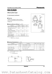 MA3U689 datasheet pdf Panasonic
