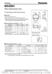 MA3Z551 datasheet pdf Panasonic