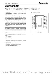 MW39580AE datasheet pdf Panasonic