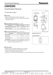 UNHZ203 datasheet pdf Panasonic
