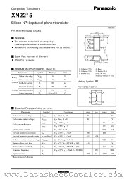 XN2215 datasheet pdf Panasonic