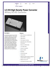 LC810 datasheet pdf PerkinElmer Optoelectronics