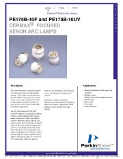 PE175B-10UV datasheet pdf PerkinElmer Optoelectronics