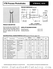 VTB1012 datasheet pdf PerkinElmer Optoelectronics