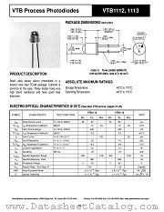 VTB1112 datasheet pdf PerkinElmer Optoelectronics