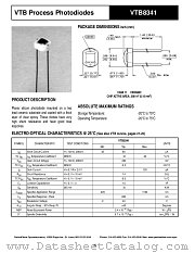 VTB8341 datasheet pdf PerkinElmer Optoelectronics