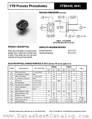 VTB8441 datasheet pdf PerkinElmer Optoelectronics