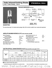 VTE3322LA datasheet pdf PerkinElmer Optoelectronics
