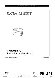 1PS76SB70 datasheet pdf Philips