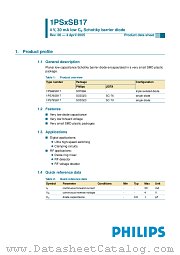 1PS66SB17 datasheet pdf Philips
