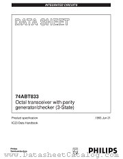 74ABT833N datasheet pdf Philips