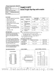 74AC11377D datasheet pdf Philips
