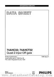 74AHC32PW datasheet pdf Philips