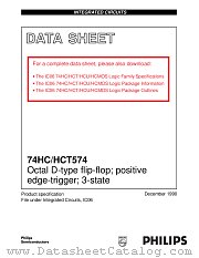 74HC574N datasheet pdf Philips