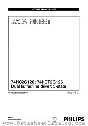 74HC2G126DC datasheet pdf Philips