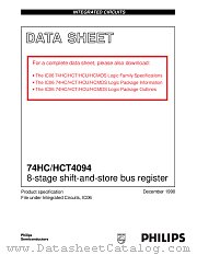 74HCT4094 datasheet pdf Philips