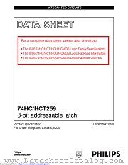 74HCT259 datasheet pdf Philips