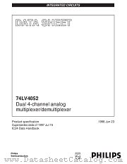 74LV4052DB datasheet pdf Philips