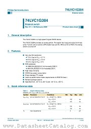 74LVC1G384GV datasheet pdf Philips