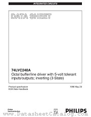 7LVC240APWDH datasheet pdf Philips