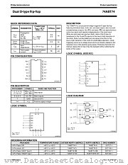 74ABT74 datasheet pdf Philips