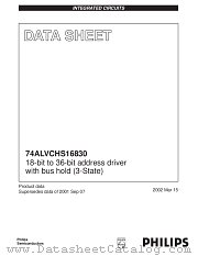 74ALVCHS16830 datasheet pdf Philips