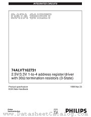 74ALVT162731 datasheet pdf Philips
