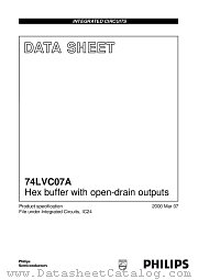 74LVC07A datasheet pdf Philips