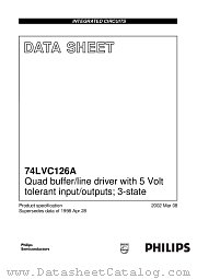 74LVC126A datasheet pdf Philips