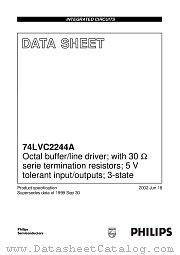 74LVC2244A datasheet pdf Philips