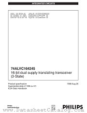 74ALVC164245DL datasheet pdf Philips