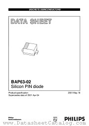 BAP63-02 datasheet pdf Philips