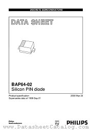 BAP64-02 datasheet pdf Philips