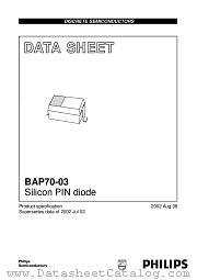 BAP70-03 datasheet pdf Philips