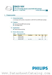 BAS116H datasheet pdf Philips