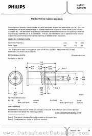 BAT50 datasheet pdf Philips