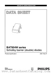 BAT854AW datasheet pdf Philips